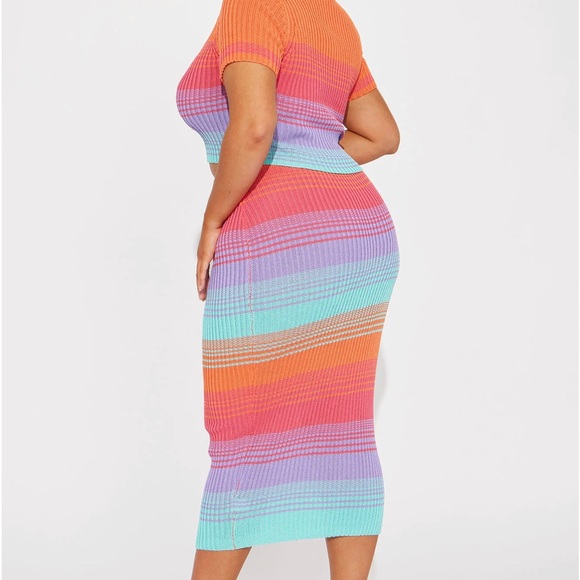 *NWT* Fashion Nova Blind Love Multi Skirt Set - Picture 4 of 6